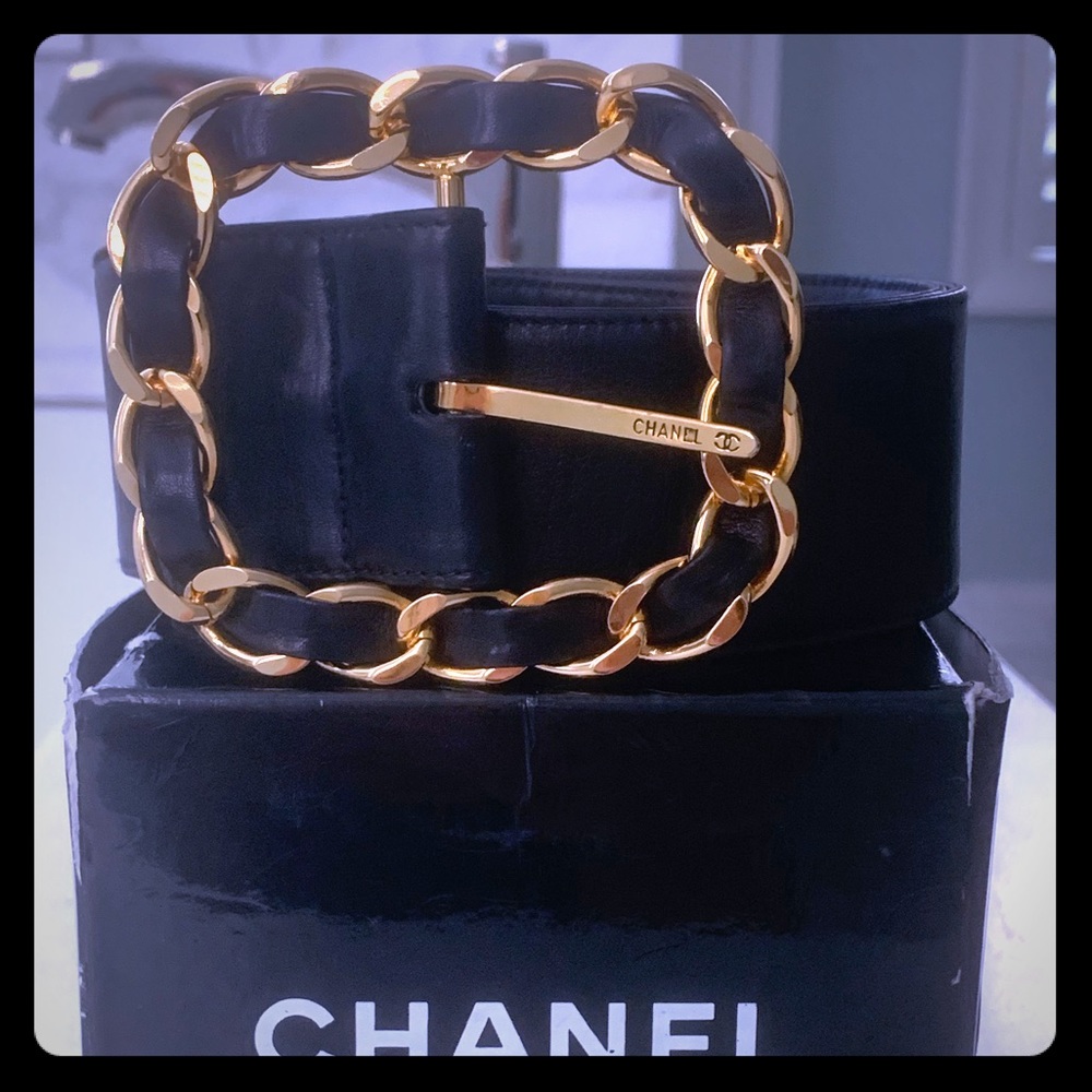Chanel Gold Chainlink Buckle Belt